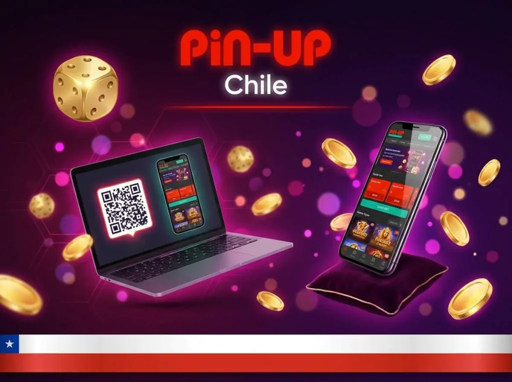 Acceso móvil mediante código QR para Pin-Up Chile.