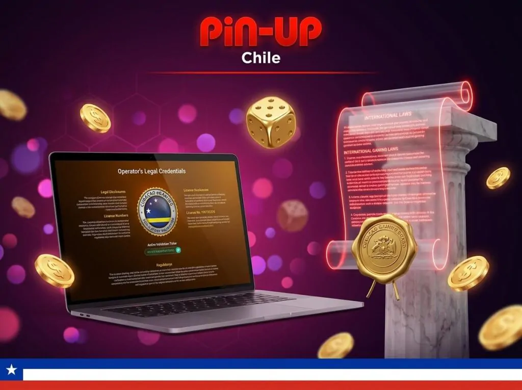 Licencia y cumplimiento legal de Pin-Up Chile para juego online seguro.